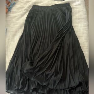 A New Day Black Pleated Skirt